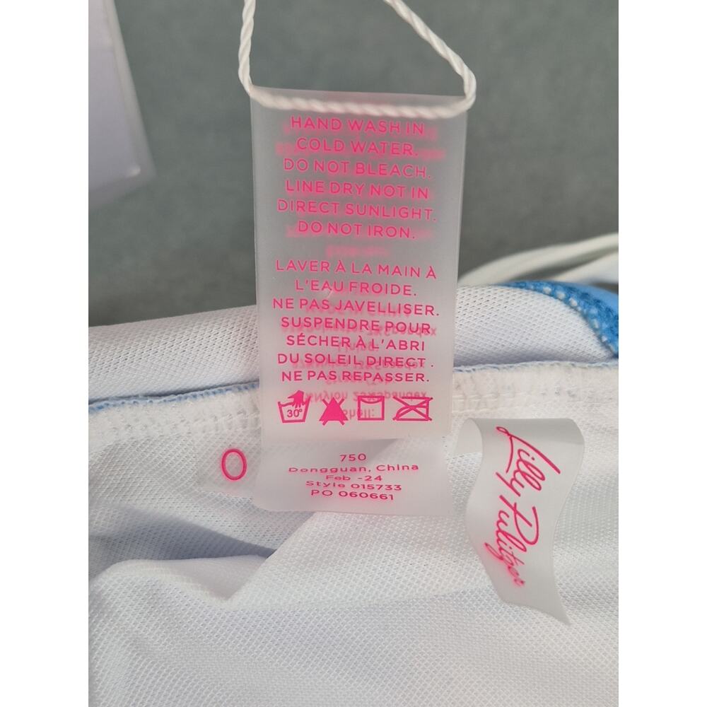 Lilly Pulitzer Novi One Piece Swimsuit Lunar Blue A Lil Nauti New Womens Size 0 - Picture 8 of 8